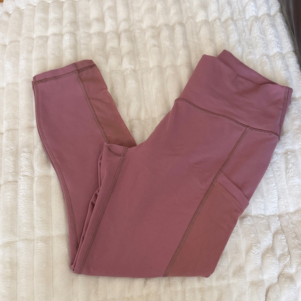 Fabletics power hold high waist Mauve Leggings